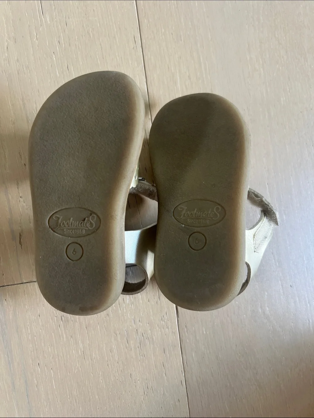 FootMates Metallic Gold Toddler Sandals with Buckle Straps